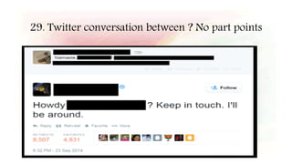 29. Twitter conversation between ? No part points
 