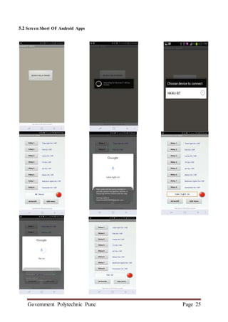 Government Polytechnic Pune Page 25
5.2 Screen Short OF Android Apps
 