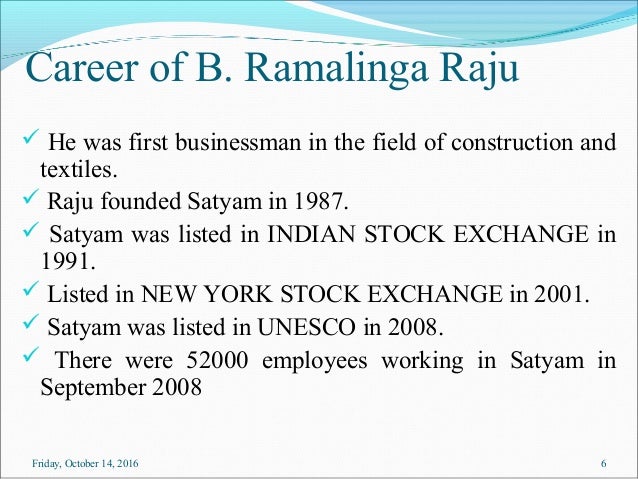 satyam scam ppt
