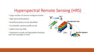 Soil Organic Carbon Mapping using Hyperspectral Imagery | PPTX