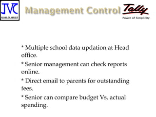 JVC Tally for Educational Institutes Presentation for School | PPS