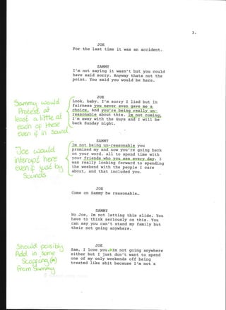 Final script notes
