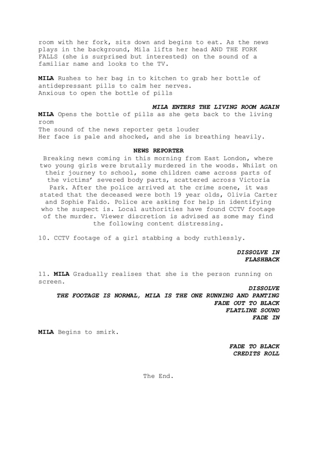 Script (final) | DOCX | Young Adult | Genres
