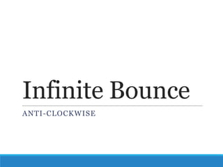 Infinite Bounce
ANTI-CLOCKWISE

 
