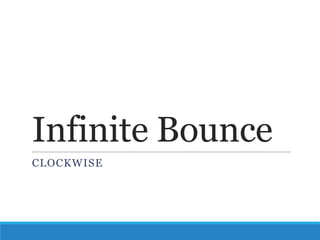 Infinite Bounce
CLOCKWISE

 
