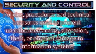 Security and Control Issues in information Systems | PPT