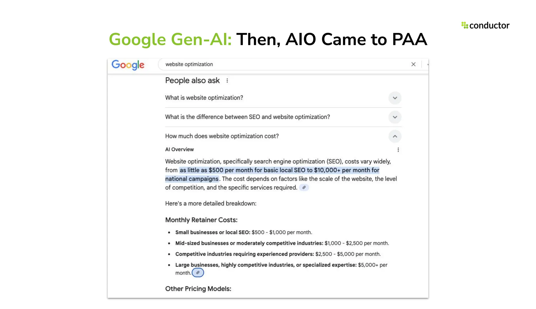 Google Gen-AI: Then, AIO Came to PAA
 