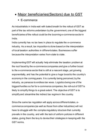 IMPLEMENTATION OF GST IN INDIA - 2 