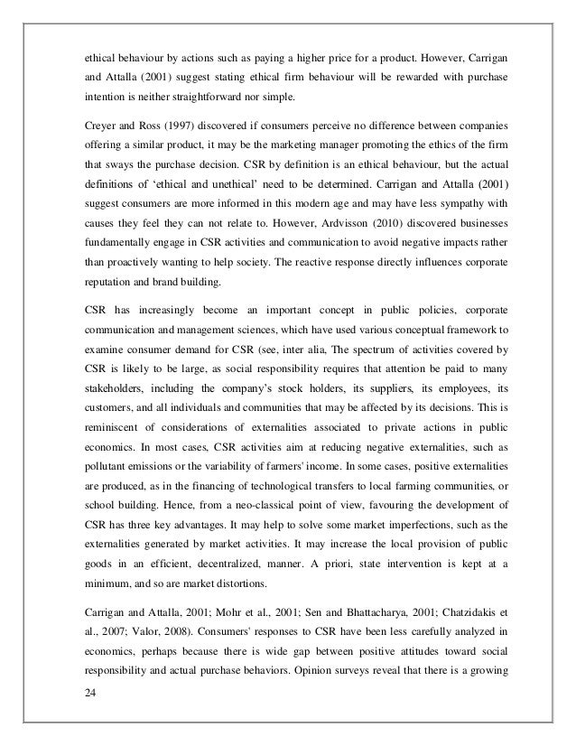 effects on consumers of corporate