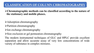 column chromatography and ultra performance liquid chromatography