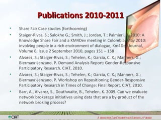 Capacity Strengthening and Knowledge Managemen: The Way Ahead For CIAT 