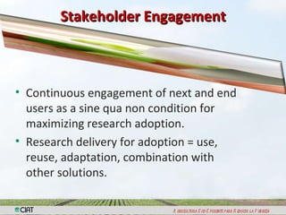 Capacity Strengthening and Knowledge Managemen: The Way Ahead For CIAT 