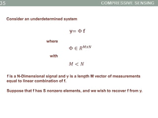 Introduction to Compressive Sensing (Compressed Sensing) | PPTX