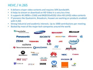 An Overview of High Efficiency Video Codec HEVC (H.265) | PPTX