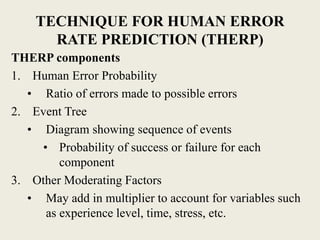 Human Error Risk Spreadsheet Human Error & Risk Factor Affecting Reliability & Safety | PPTX