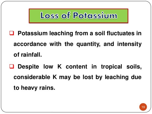 potassium reactivity potassium reactivity