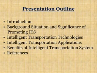 intelligent transportation system | PPT