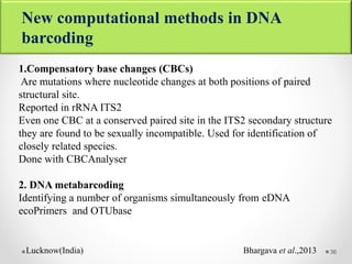 DNA Barcoding and its application in species identification | PPTX