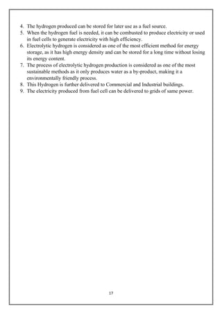 Electrolytic Hydrogen A Future Technology Of Energy Storage | PDF