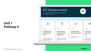 This work is licensed under the Apache 2.0 License
Unit 1
Pathway 4
 