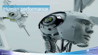 OFFICIAL
Human performance
 