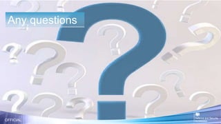 Any questions
OFFICIAL
 