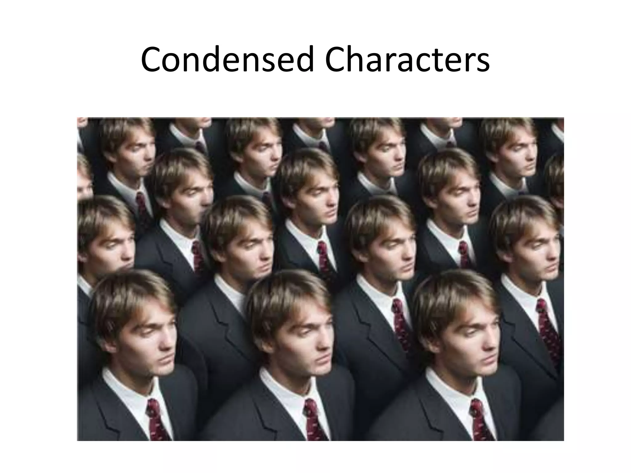 Condensed Characters
 