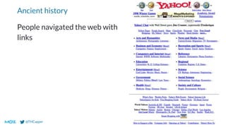 @THCapper
Ancient history
People navigated the web with
links
 