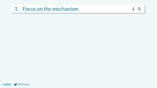 @THCapper
1. Focus on the mechanism
 