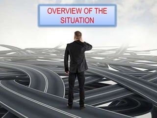 OVERVIEW OF THE
SITUATION
 