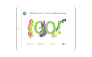 Home    1. Match the country to it’s name, as fast as you can:




                GO!
       Norway        Sweden           Finland          00:00
 