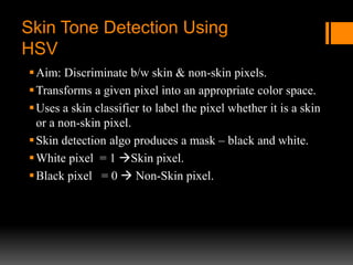 Skin tone based steganography | PPT