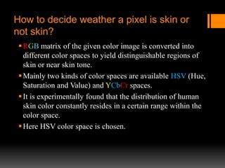Skin tone based steganography | PPT