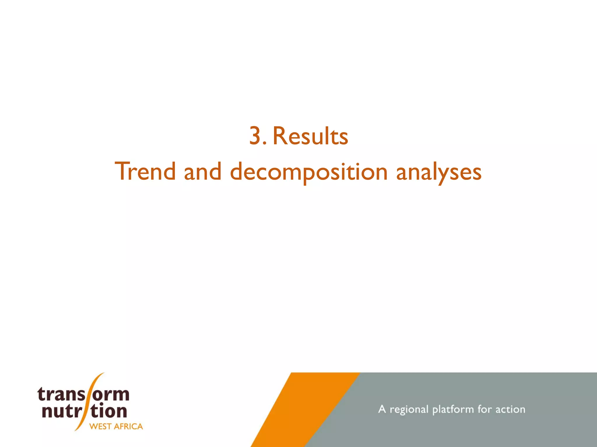 3. Results
Trend and decomposition analyses
 