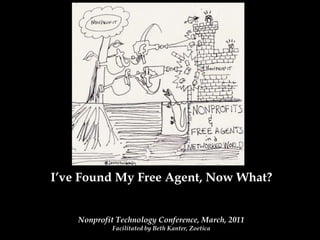  I’ve Found My Free Agent, Now What? Nonprofit Technology Conference, March, 2011 Facilitated by Beth Kanter, Zoetica 