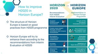 Approaching Horizon Europe - EU's new framework programme for research ...