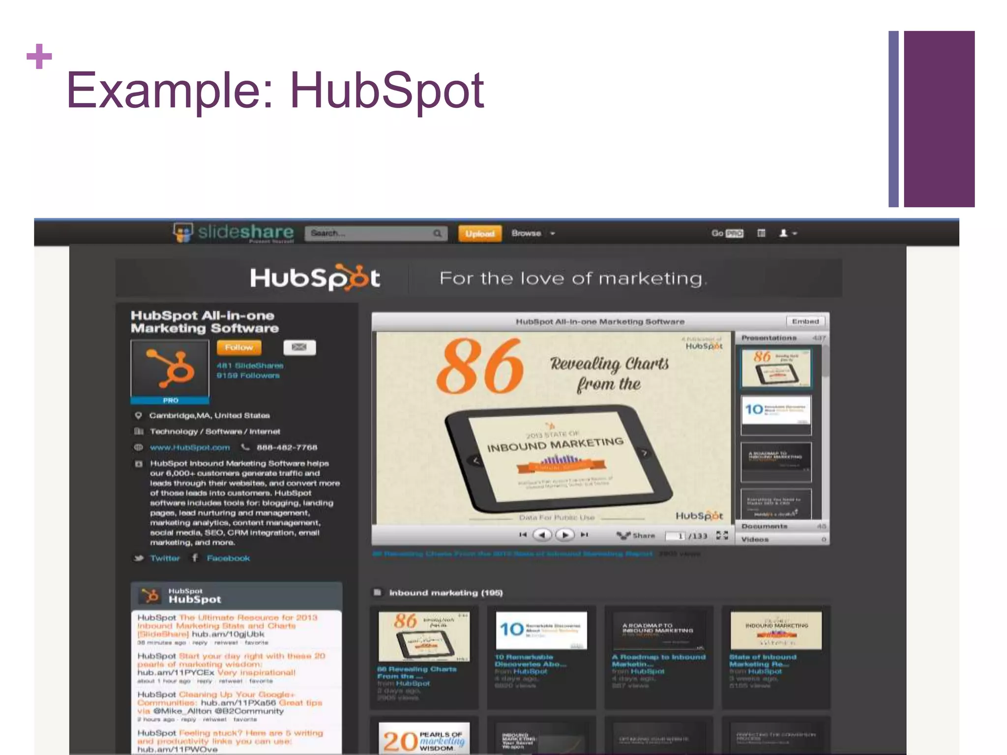 +
Example: HubSpot
 