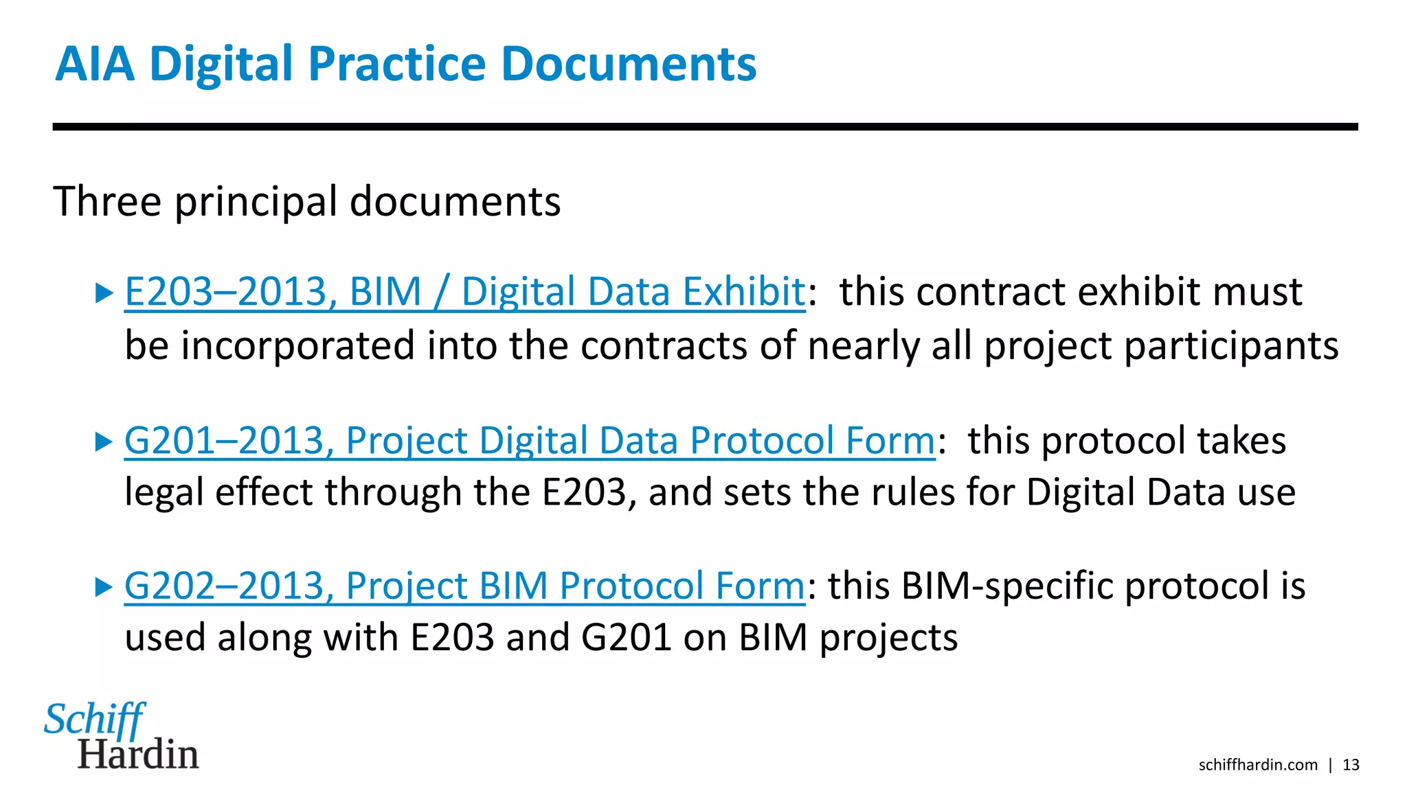 The NEW Role of the AIA's Digital Practice Documents | PDF