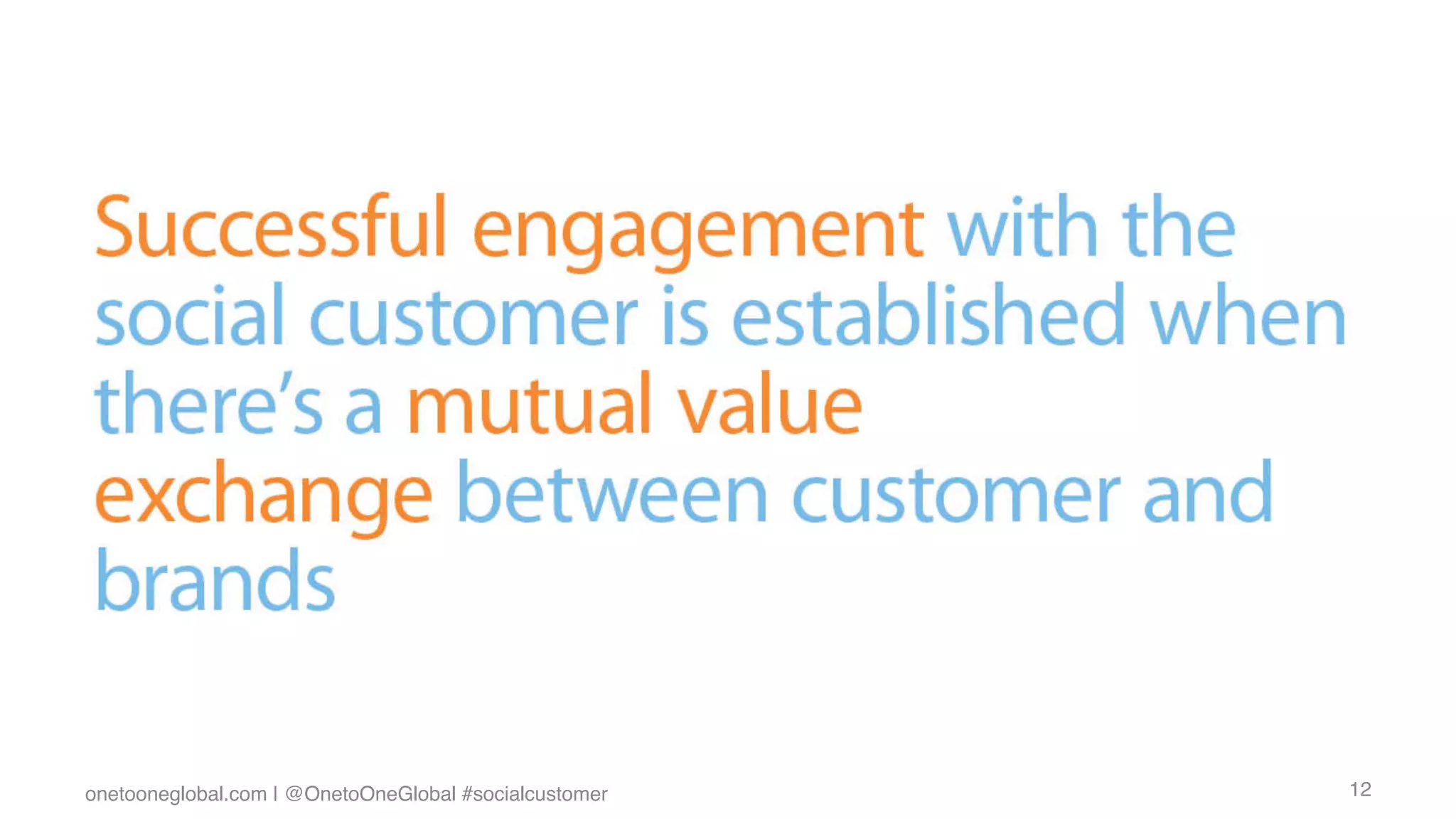 onetooneglobal.com | @OnetoOneGlobal #socialcustomer!   12!
 
