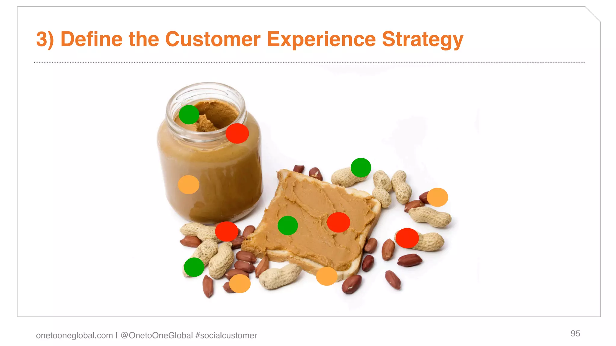 3) Deﬁne the Customer Experience Strategy!




onetooneglobal.com | @OnetoOneGlobal #socialcustomer!   95!
 