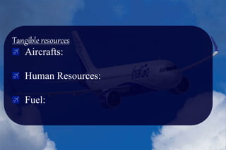 Tangible resources
Aircrafts:
Human Resources:
Fuel:
 