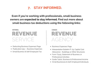 The Be-All, End-All List of Small Business Tax Deductions Slide 41