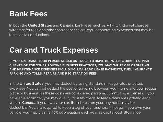tax expenses list