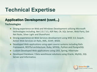 Testing IT ConsultingWe provide high quality consulting services to our clients to deliver innovative technologies and custom software solutions using our expertise in technology. 