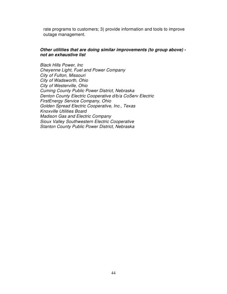 Final Smart Grid Inventory