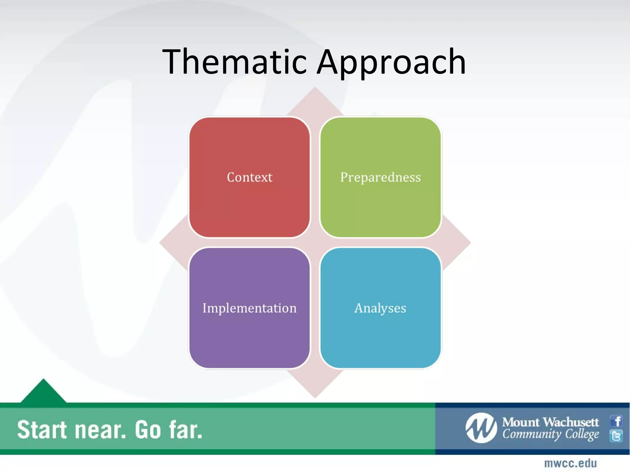 Thematic Approach
 