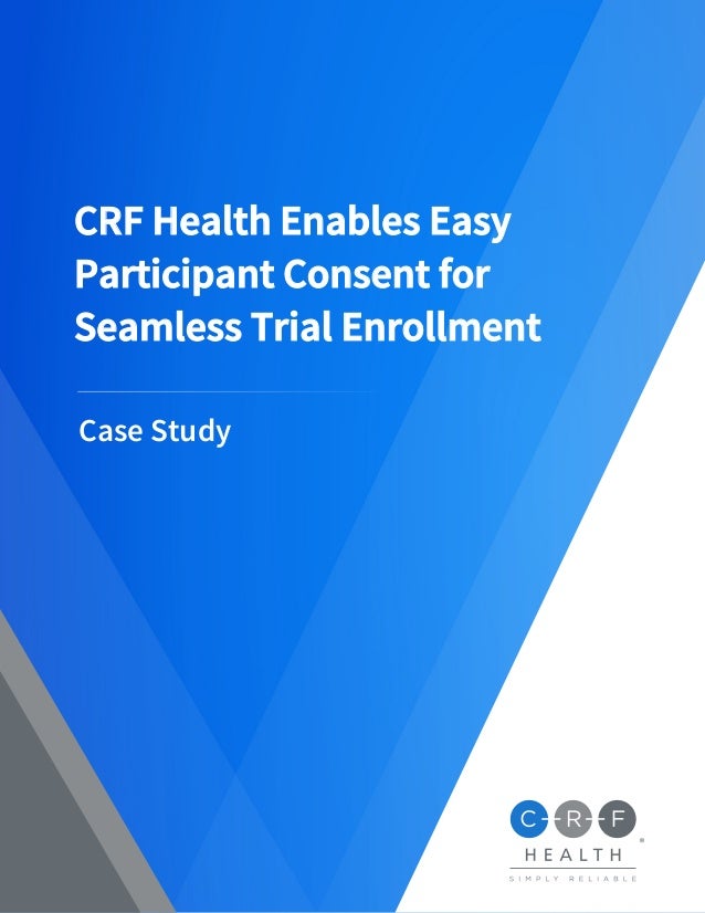 CRF Health Enables Easy Participant Consent for Seamless Trial Enrollment