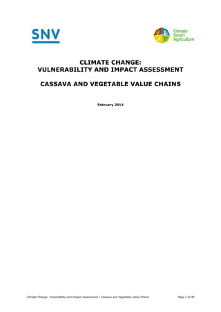 Climate Change: Vulnerability and Impact Assessment | PDF
