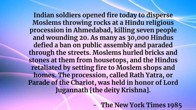 Communal Divine and Communal Riots : Final Solutions | PPT