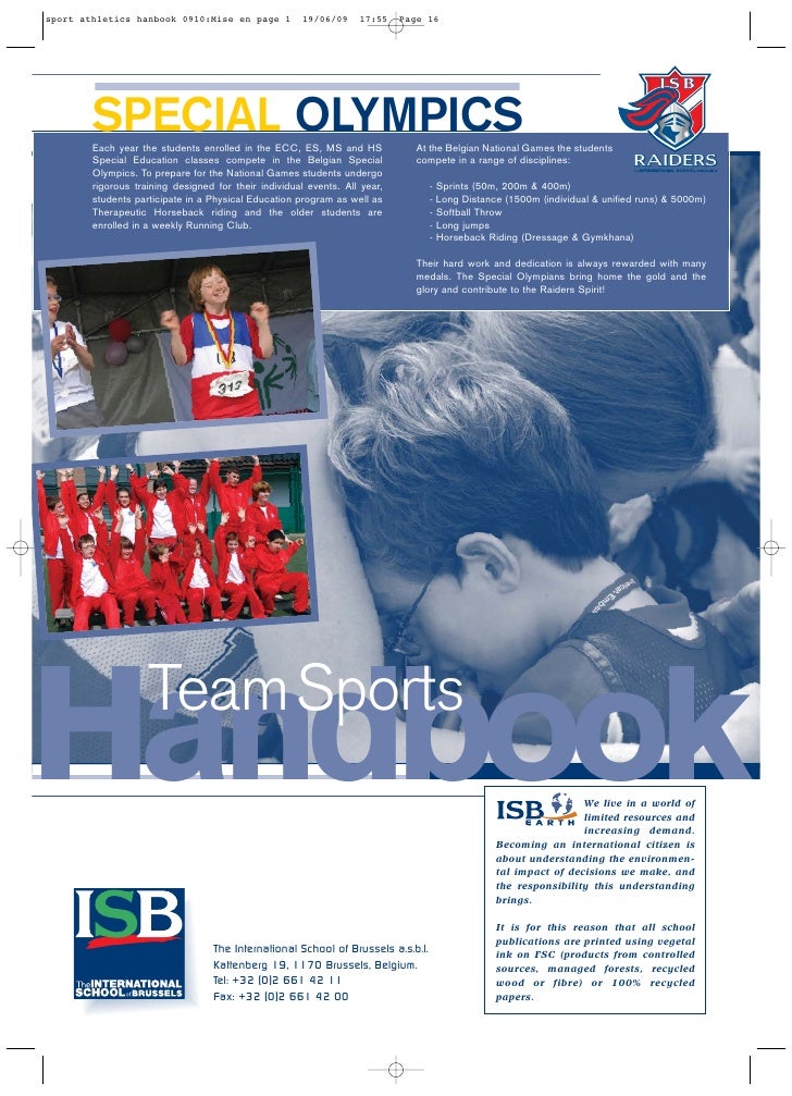 ISB Sports Handbook